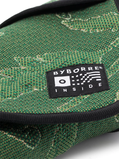 Shop Byborre Trees Logo-patch Cushion In Green