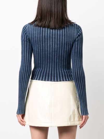Diesel Women M-anchor Cotton Sweater In Blue