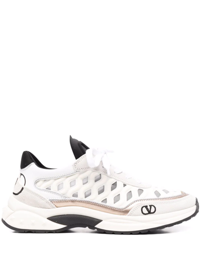 Shop Valentino Ready Go Runner Low-top Sneakers In White