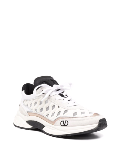 Shop Valentino Ready Go Runner Low-top Sneakers In White