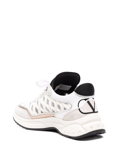 Shop Valentino Ready Go Runner Low-top Sneakers In White