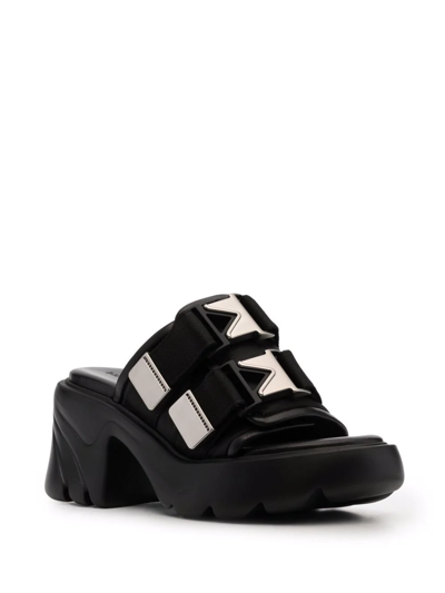 Shop Bottega Veneta Flash Platform Sandals In Black