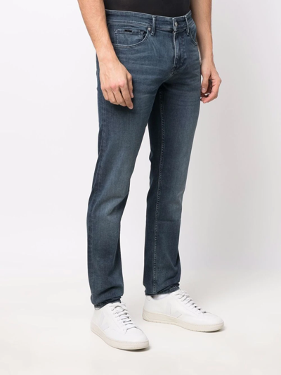 Shop Hugo Boss Charleston Stretch-denim Jeans In Blue