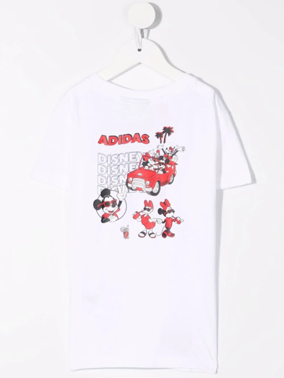 Shop Adidas Originals X Disney Mickey And Friends Cotton T-shirt In White