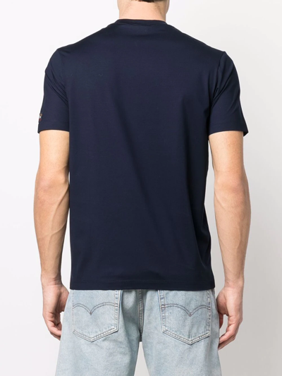 Shop Paul & Shark Logo-patch Sleeve T-shirt In Blue