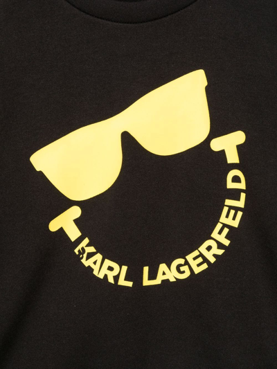 Shop Karl Lagerfeld X Smiley World Logo-print Jumper In Black