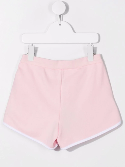 Shop Emporio Armani Logo-stamp Shorts In Pink