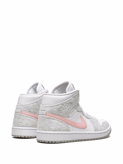 Jordan Air  1 Mid Sneakers In White