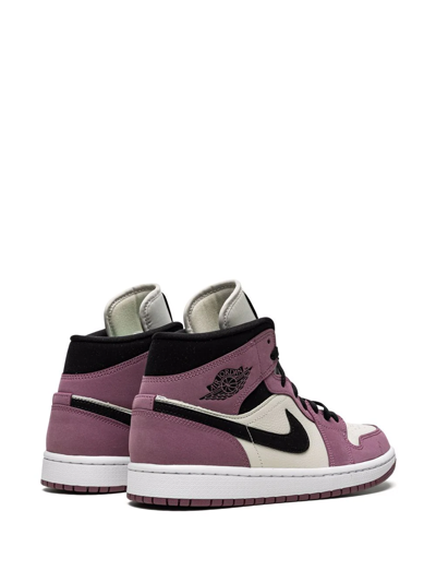 Shop Jordan Air  1 Mid Se "berry Pink" Sneakers In Purple