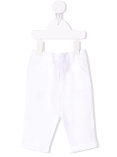Shop Tartine Et Chocolat Straight-leg Chino Trousers In White