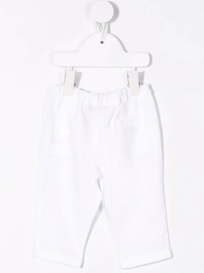 Shop Tartine Et Chocolat Straight-leg Chino Trousers In White