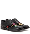 DOLCE & GABBANA Embellished Patent Leather Brogues