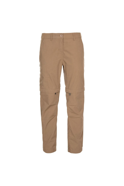 Shop Trespass Womens/ladies Clink Hiking Trousers (cashew) In Brown
