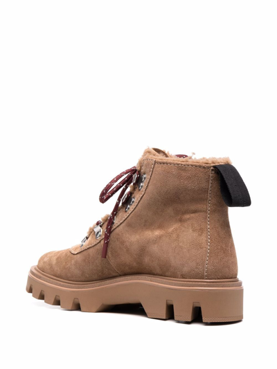 Shop Rag & Bone Shearling-lined Boots In Nude