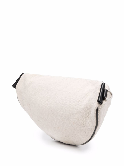 Shop Jil Sander Logo-print Detail Belt Bag In Nude