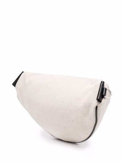 Jil Sander Canvas Small Belt Bag In Nude