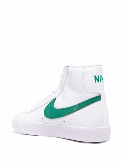 Shop Nike Blazer 77' Mid Sneakers In Weiss