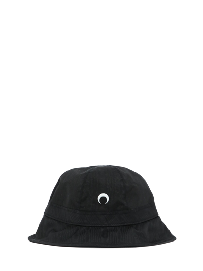 Shop Marine Serre Bucket Hat With Logo In Black
