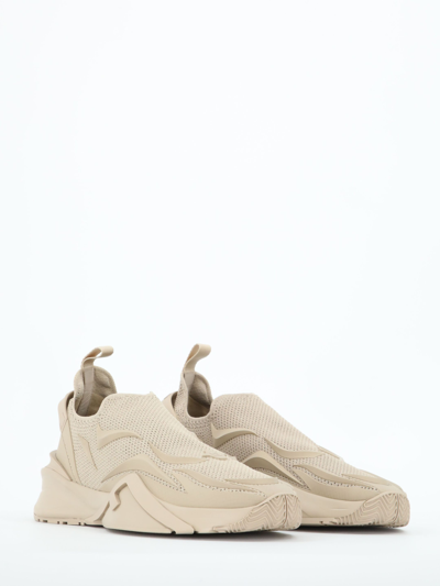 Shop Fendi Flow Sneakers In Cream