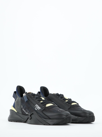 Shop Fendi Flow Sneakers In Black