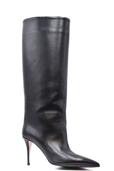 Le Silla Black Leather Eva Boots Black Donna 41 | ModeSens