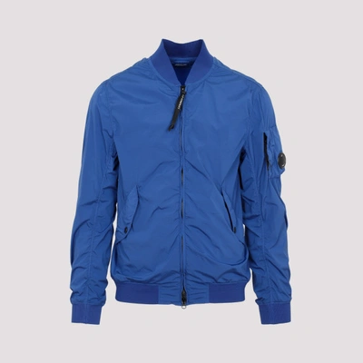 C.p. Company Nycra-r Bomber Jacket Blue Quartz In Red | ModeSens