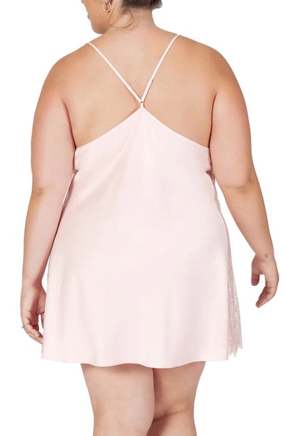 Shop Rya Collection Darling Lace Trim Chemise In Petal Pink