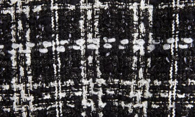 Shop Balmain Metallic Tweed Jacket In Noir/ Blanc/ Argent