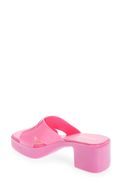 Shop Jeffrey Campbell Bubblegum Platform Sandal In Bright Pink Shiny