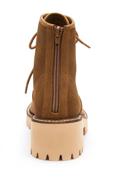 Shop Coconuts By Matisse Miss Me Faux Leather Combat Boot In Tan