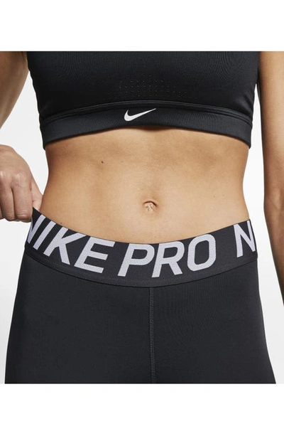 Shop Nike Pro Crop Leggings In Black/ White