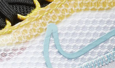Shop Nike Kids' Air Max 2090 Sneaker In White/ Aqua/ Black/ Yellow