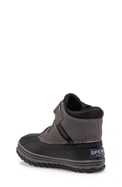 Shop Sperry Bowline Storm Boot In Black/ Charcoal