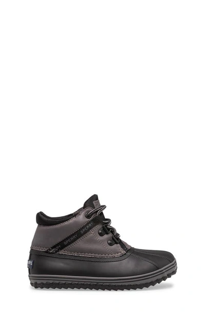Shop Sperry Bowline Storm Boot In Black/ Charcoal