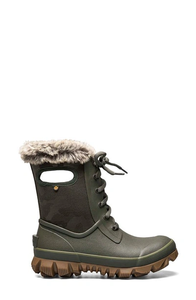Bogs Arcata Insulated Waterproof Snow Boot In Dark Green