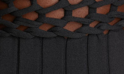 Shop Dion Lee Braided Cutout Rib Bodysuit In Black
