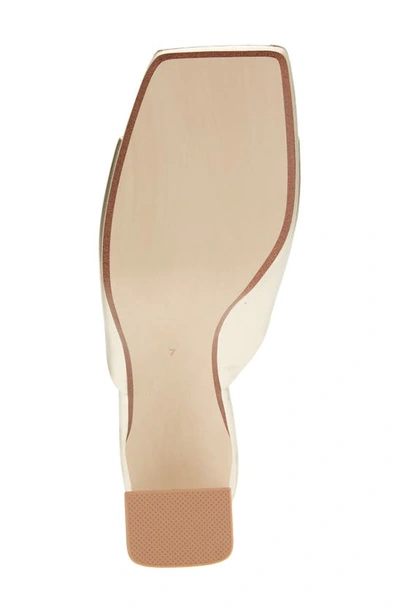 Jeffrey Campbell Caviar Platform Slide Sandal In Light Gold Metallic