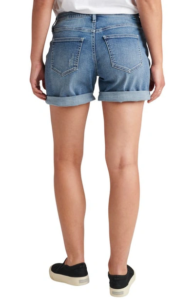 Jag Jeans Alex Mid Rise Boyfriend Shorts In Mid Vintage In Mid Vintage