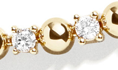 Baublebar Zoya Cubic Zirconia & Bead Flex Bracelet In Gold