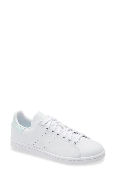 Shop Adidas Originals Primegreen Stan Smith Sneaker In White/ Dash Green/ Core Black