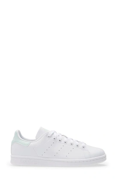 Shop Adidas Originals Primegreen Stan Smith Sneaker In White/ Dash Green/ Core Black