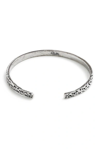 Shop Degs & Sal Burnt Edge Cuff Bracelet In Silver