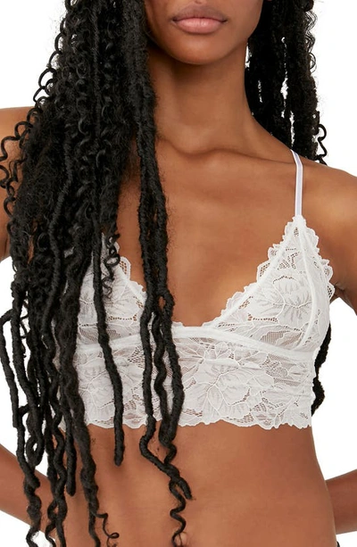 Shop Free People Intimately Fp Everyday Lace Longline Bralette In Ivory