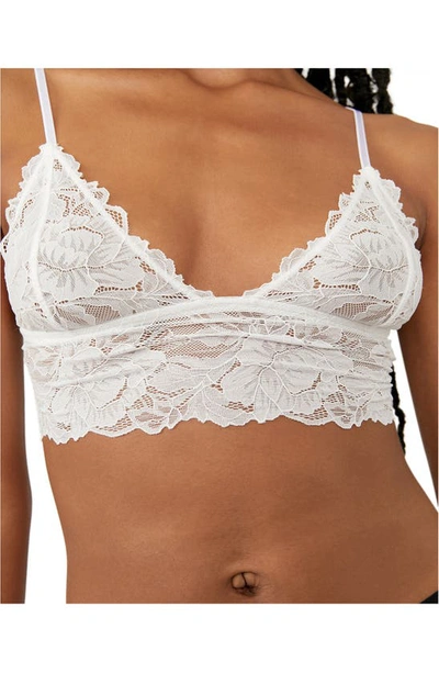 Shop Free People Intimately Fp Everyday Lace Longline Bralette In Ivory