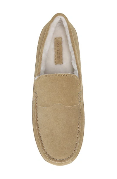 Shop Vince Gibson Genuine Suede Slipper In New Camel