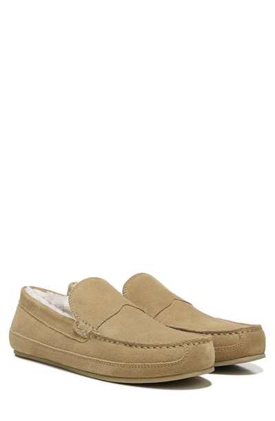 Shop Vince Gibson Genuine Suede Slipper In New Camel