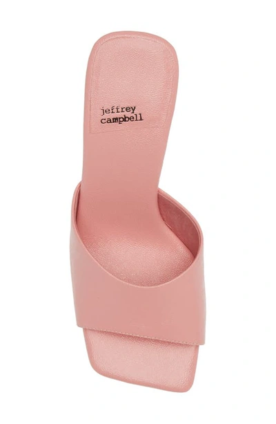 Shop Jeffrey Campbell Mr-big Slide Sandal In Pink Crinkle Patent