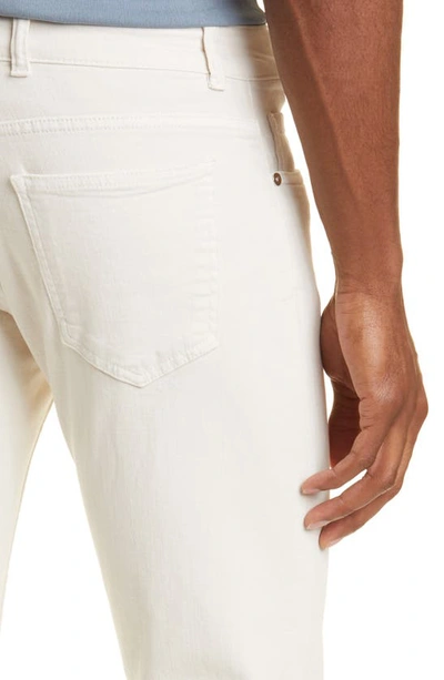 Shop Eleventy Five-pocket Stretch Denim Pants In Sand