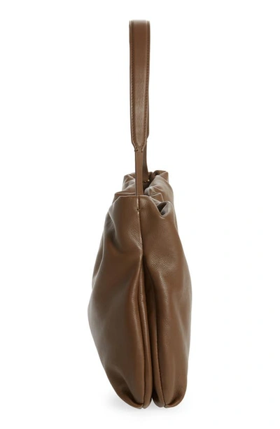 Shop The Row Bourse Leather Shoulder Bag In Pickle Shag