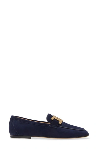 Tod's Kate Chain Detail Loafer In Galassia Scuro